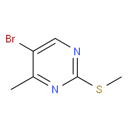 5-Bromo-4-methyl-2-(methylthio)pyrimidine structure