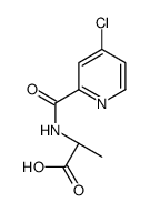 (2S)-2-[(4-chloropyridine-2-carbonyl)amino]propanoic acid结构式