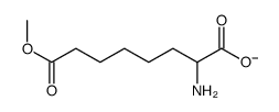 2-amino-8-methoxy-8-oxooctanoate结构式