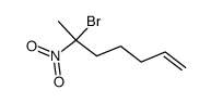 2-bromo-2-nitrohept-6-ene结构式