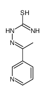 1-(1-(pyridin-3-yl)ethylidene)thiosemicarbazide structure