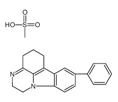 8-Phenyl-2,4,5,6-tetrahydro-1H-pyrazino(3,2,1-jk)carbazole methanesulfonate Structure