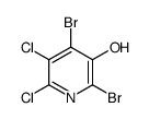2,4-Dibromo-3-hydroxy-5,6-dichloropyridine Structure