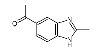 Ethanone, 1-(2-methyl-1H-benzimidazol-5-yl)- (9CI) Structure