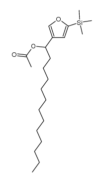 4-(1-acetoxytridecyl)-2-trimethylsilylfuran Structure