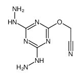 ((4,6-Dihydrazino-1,3,5-triazin-2-yl)oxy)acetonitrile结构式