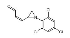 (Z)-3-(1-(2,4,6-trichlorophenyl)aziridin-2-yl)acrylaldehyde结构式