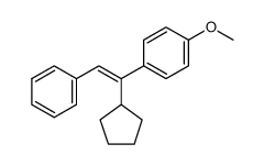 4-(1-cyclopentyl-2-phenyl-vinyl)-anisole结构式