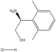 (S)-2-氨基-2-(2,6-二甲基苯基)乙醇盐酸盐结构式