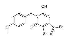 7-Bromo-3-(4-Methoxybenzyl)thieno[3,2-d]pyrimidine-2,4(1H,3H)-dione结构式