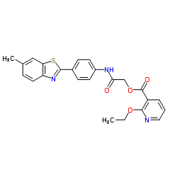 2-{[4-(6-Methyl-1,3-benzothiazol-2-yl)phenyl]amino}-2-oxoethyl 2-ethoxynicotinate structure