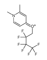 4-(2,2,3,3,4,4,4-heptafluorobutoxy)-1,2-dimethylpyridin-1-ium结构式