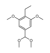 5-(dimethoxymethyl)-2-ethyl-1,3-dimethoxybenzene结构式