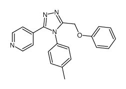 4-[4-(4-methylphenyl)-5-(phenoxymethyl)-1,2,4-triazol-3-yl]pyridine结构式