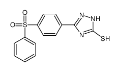 5-[4-(benzenesulfonyl)phenyl]-1,2-dihydro-1,2,4-triazole-3-thione Structure
