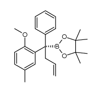 (R)-2-(1-(2-methoxy-5-methylphenyl)-1-phenylbut-3-enyl)-4,4,5,5-tetramethyl-1,3,2-dioxaborolane Structure