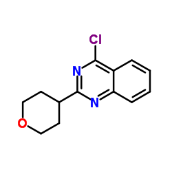4-Chloro-2-(tetrahydro-2H-pyran-4-yl)quinazoline Structure