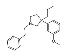 3-(3-methoxyphenyl)-1-(2-phenylethyl)-3-propylpyrrolidine structure