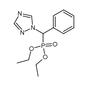 phenyl(1H-1,2,4-triazol-1-yl)methylphosphonic acid diethyl ester Structure