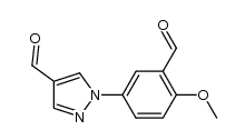 1-(3-formyl-4-methoxyphenyl)-1H-pyrazole-4-carbaldehyde Structure