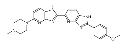 2-(4-methoxyphenyl)-5-((4-methylpiperazin-1-yl)-3H-imidazo(4,5-b)pyridin-2-yl)-3H-imidazo(4,5-b)pyridine picture