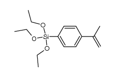 2-(4-(triethoxysilyl)phenyl)propene Structure