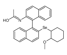 N-[1-[2-(2-methoxycyclohexyl)selanylnaphthalen-1-yl]naphthalen-2-yl]acetamide Structure