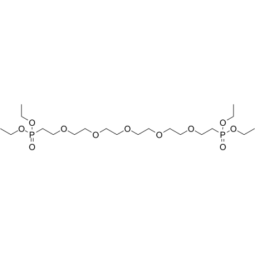 PEG5-bis-(ethyl phosphonate) structure