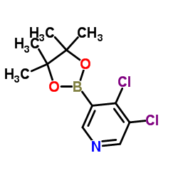 3,4-Dichloropyridine-5-boronic acid pinacol ester structure