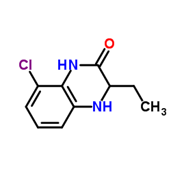 8-Chloro-3-ethyl-3,4-dihydro-2(1H)-quinoxalinone结构式