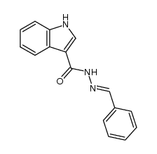 indole-3-carboxylic acid benzylidenehydrazide Structure