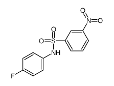 N-(4-fluorophenyl)-3-nitrobenzenesulfonamide结构式