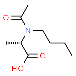 Alanine,N-acetyl-N-butyl- Structure