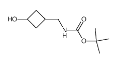 tert-butyl N-[(3-hydroxycyclobutyl)methyl]carbamate Structure