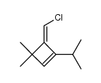 1-Isopropyl-3,3-dimethyl-4-seq-trans-chlormethylen-cyclobuten-(1)结构式