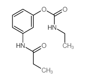 [3-(propanoylamino)phenyl] N-ethylcarbamate结构式