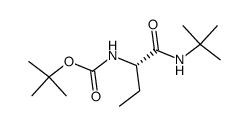tert-butyl (S)-(1-(tert-butylamino)-1-oxobutan-2-yl)carbamate结构式