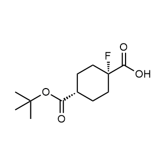 (1S,4s)-4-(tert-butoxycarbonyl)-1-fluorocyclohexane-1-carboxylic acid picture