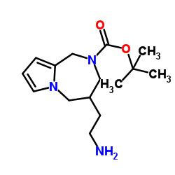 TErt-Butyl 4-(2-Aminoethyl)-4,5-Dihydro-1H-Pyrrolo[1,2-A][1,4]Diazepine-2(3H)-Carboxylate picture