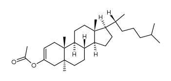 acetoxy-3 methyl-5α cholestene-2结构式