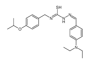 Hydrazinecarbothioamide, 2-((4-(diethylamino)phenyl)methylene)-N-((4-( 1-methylethoxy)phenyl)methyl)- picture