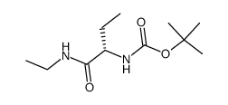 N-tert-butoxycarbonyl-α-aminobutyric acid ethylamide Structure