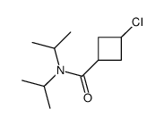 3-chloro-N,N-di(propan-2-yl)cyclobutane-1-carboxamide结构式