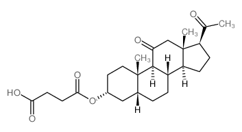 4-[[(3R,5R,8S,9S,10S,13R,14S,17S)-17-acetyl-10,13-dimethyl-11-oxo-1,2,3,4,5,6,7,8,9,12,14,15,16,17-tetradecahydrocyclopenta[a]phenanthren-3-yl]oxy]-4-oxo-butanoic acid结构式