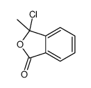 3-chloro-3-methyl-2-benzofuran-1-one结构式