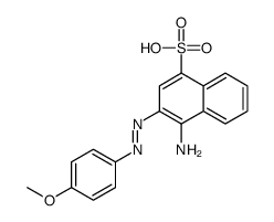 4-amino-3-[(4-methoxyphenyl)diazenyl]naphthalene-1-sulfonic acid Structure