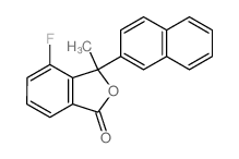 4-fluoro-3-methyl-3-naphthalen-2-yl-isobenzofuran-1-one Structure