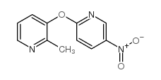 3-(5-nitropyridin-2-yloxy)-2-methylpyridine Structure