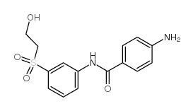 4-amino-N-[3-[(2-hydroxyethyl)sulphonyl]phenyl]benzamide Structure