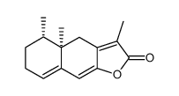 (4aR)-3,4aβ,5β-Trimethyl-4a,5,6,7-tetrahydronaphtho[2,3-b]furan-2(4H)-one结构式